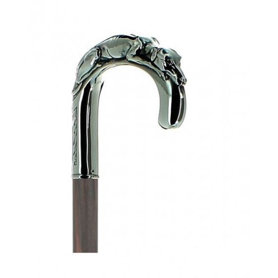 Curved cane with lying dog - Fayet