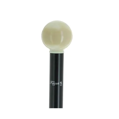 White ball knob cane - Fayet Reference: 1785 | Chapellerie Traclet