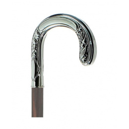 Silver curved cane - Fayet