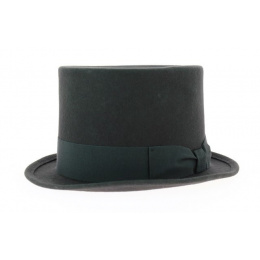 Grey wool top hat rental