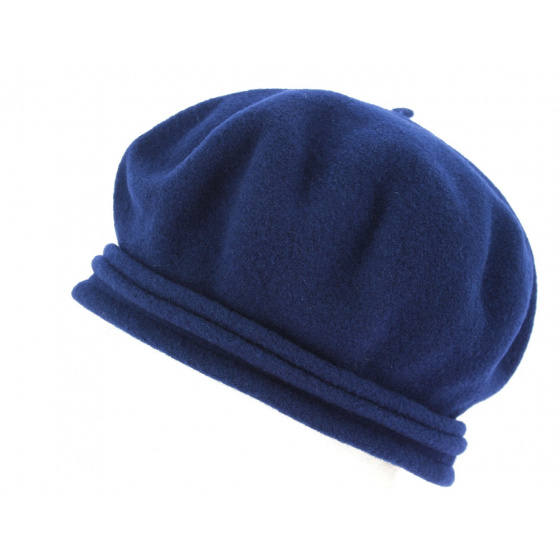 Chopin Heritage Beret by Laulhere - Navy Blue