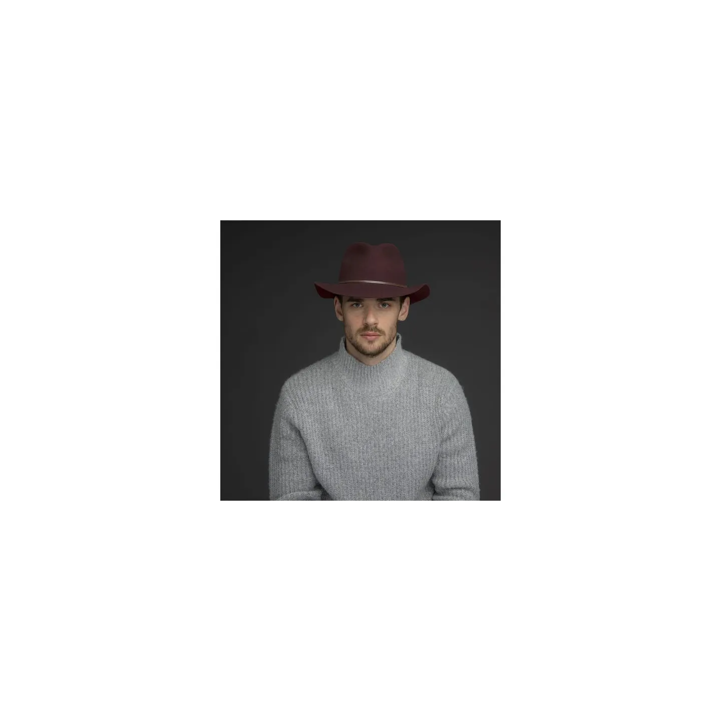 Chapeau feutre Jackman bordeaux - Bailey Reference : 5124 | Chapellerie Traclet