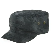 Casquette Army Rooten Cuir Noir - Aussie Apparel Reference : 9767 | Chapellerie Traclet