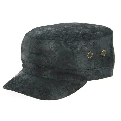 Casquette Army Rooten Cuir Noir - Aussie Apparel Reference : 9767 | Chapellerie Traclet