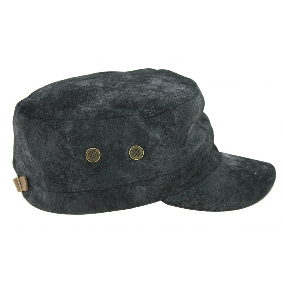 Casquette Army Rooten Cuir Noir - Aussie Apparel