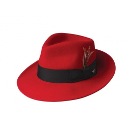 LiteFelt® Fedora Hat Red - Bailey
