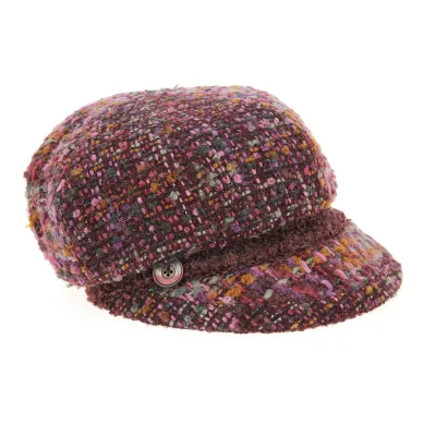 Chantal Bordeaux Newsboy Cap - Traclet Reference: 9360 | Traclet Hat Shop