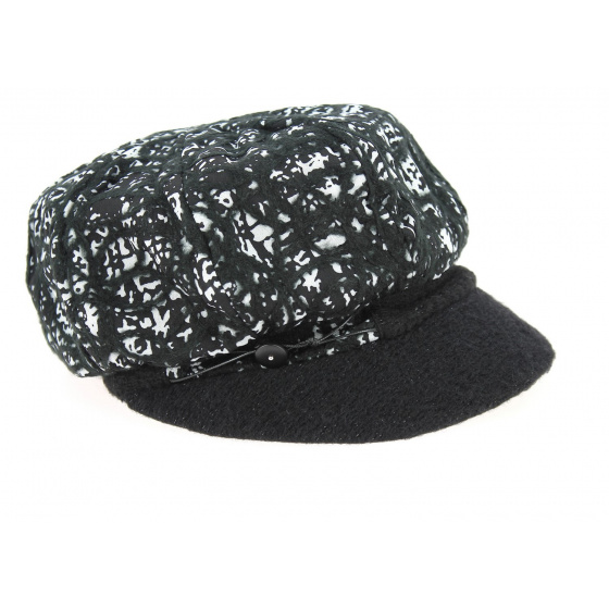 Black & White Newsboy Cap - Traclet