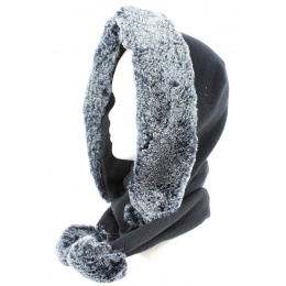 Norell Fleece Hood Navy Blue - Traclet