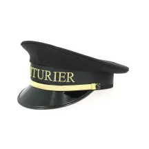 Casquette Voiturier Noir & Doré- Traclet  Reference : 9782 | Chapellerie Traclet