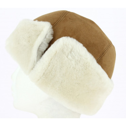 Bonnet Pompon Fourrure Laine Eden Gris - Eisbär