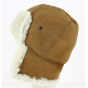 Cossack Sheepskin Toque / Ushanka Hat Camel - Traclet