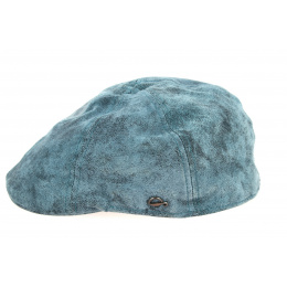 Brentford Duck Bill Leather Cap Blue - Göttmann