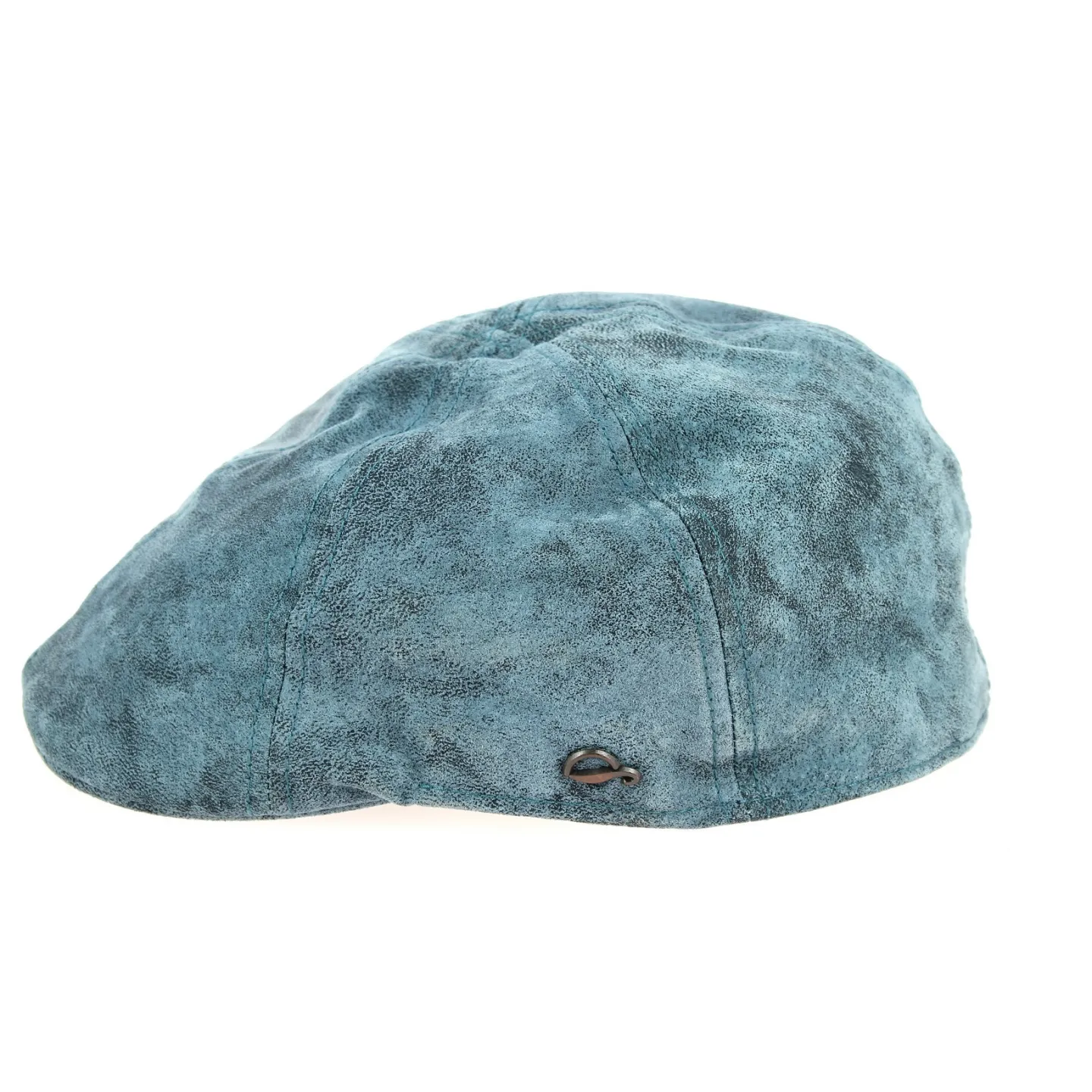Casquette Bec de Canard Brentford Cuir Bleu - Göttmann Reference : 655 | Chapellerie Traclet