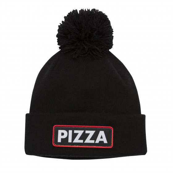 The Vice Pizza Black Beanie - Coal