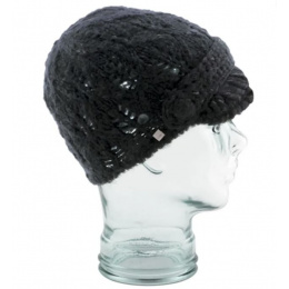 The Madison Black Beanie Cap - Coal