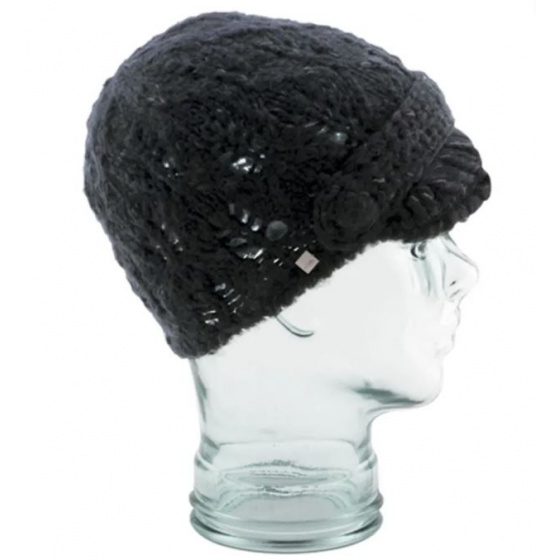 The Madison Black Beanie Cap - Coal