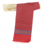 Red Beige and Blue Silk Scarf- City Sport