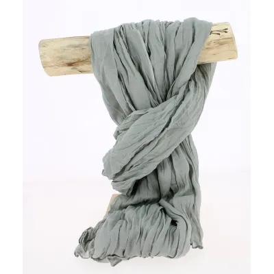 Chèche Torsade Gris  Coton- Traclet Reference : 2025 | Chapellerie Traclet