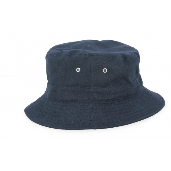 Navy Blue Cotton Bucket Hat - Large Size