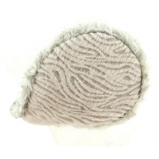 Beige Zebra Earmuffs - Traclet Beige Zebra Earmuffs - Traclet