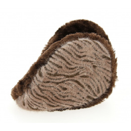 Chocolate Zebra ear muffs- Traclet