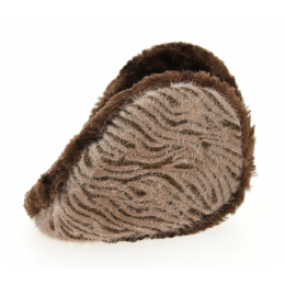 Chocolate Zebra Earmuffs - Traclet