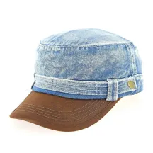 Light Denim Cuban Cap - Traclet Reference: 9797 | Traclet Hat Shop
