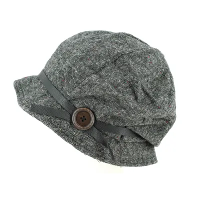Chapeau Cloche Olivia Gris Foncé- Traclet  Reference : 4258 | Chapellerie Traclet