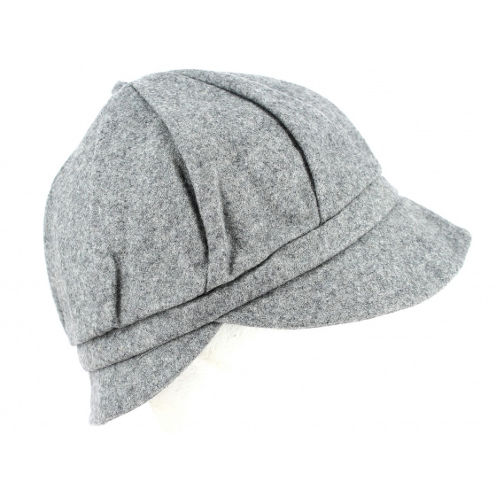 Chapeau Cloche Déborah Laine & Coton Gris- Traclet