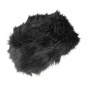 Black Faux Fur Hat & Fleece Lining - Traclet