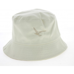 Seagull Rain Bucket Hat Ivory - Traclet
