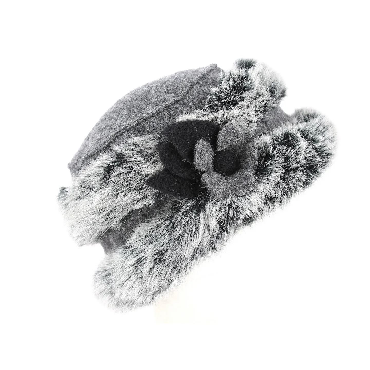 Toque Megève Gris Laine Bouillie - Traclet Reference : 2436 | Chapellerie Traclet