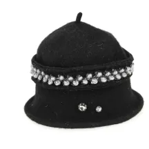 Toque Femme Laine Noire- Traclet Reference : 8532 | Chapellerie Traclet