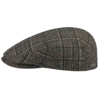 Kent Houndstooth Flat Cap - Stetson shop Reference: 5652 | Traclet Hat Shop
