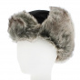 Black Faux Fur Ushanka - Herman