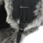 Black Faux Fur Ushanka - Herman