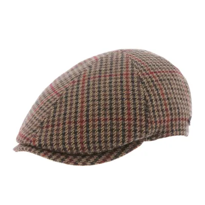 Curved Sanford Wool Cap Beige - Herman  Reference: 7863 | Traclet Hat Shop