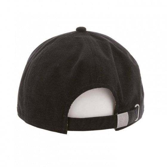 Casquette Baseball Conquest Coton Velours Noir- Herman  Casquette Baseball Conquest Coton Velours Noir- Herman