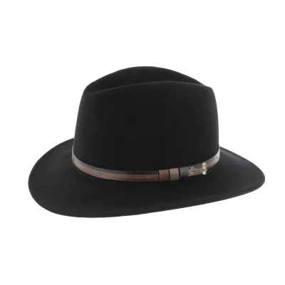 Mac Carthy Black Wool Felt Traveller Hat - Herman Reference: 3561 | Traclet Hat Shop