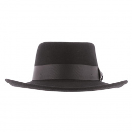 Black Wool Felt Traveller Hat Mac Abrams - Herman