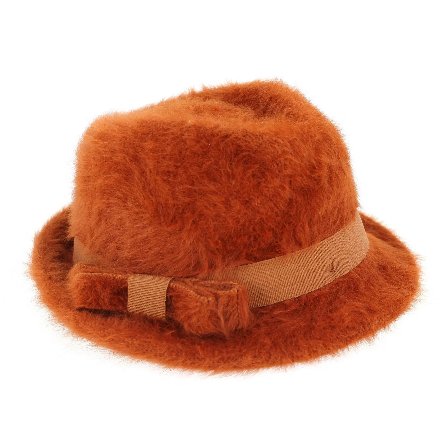 Chapeau Trilby Padola Angora Rouille- Traclet Reference : 3316 | Chapellerie Traclet