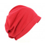 Red chemotherapy turban