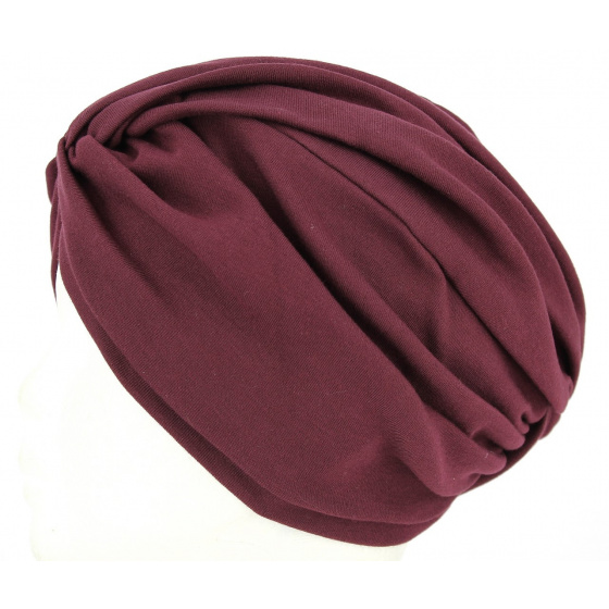 Plum chemotherapy turban