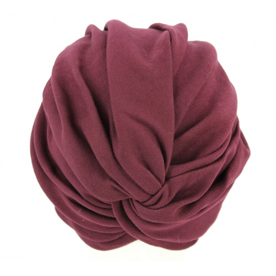 Turban chimiothérapie prune Turban chimiothérapie prune