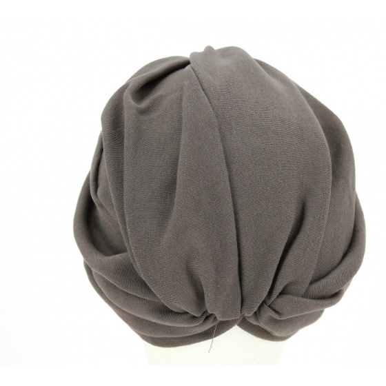 Turban chimiotherapie marron