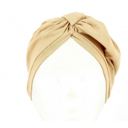 Beige Chemotherapy Turban - Fléchet