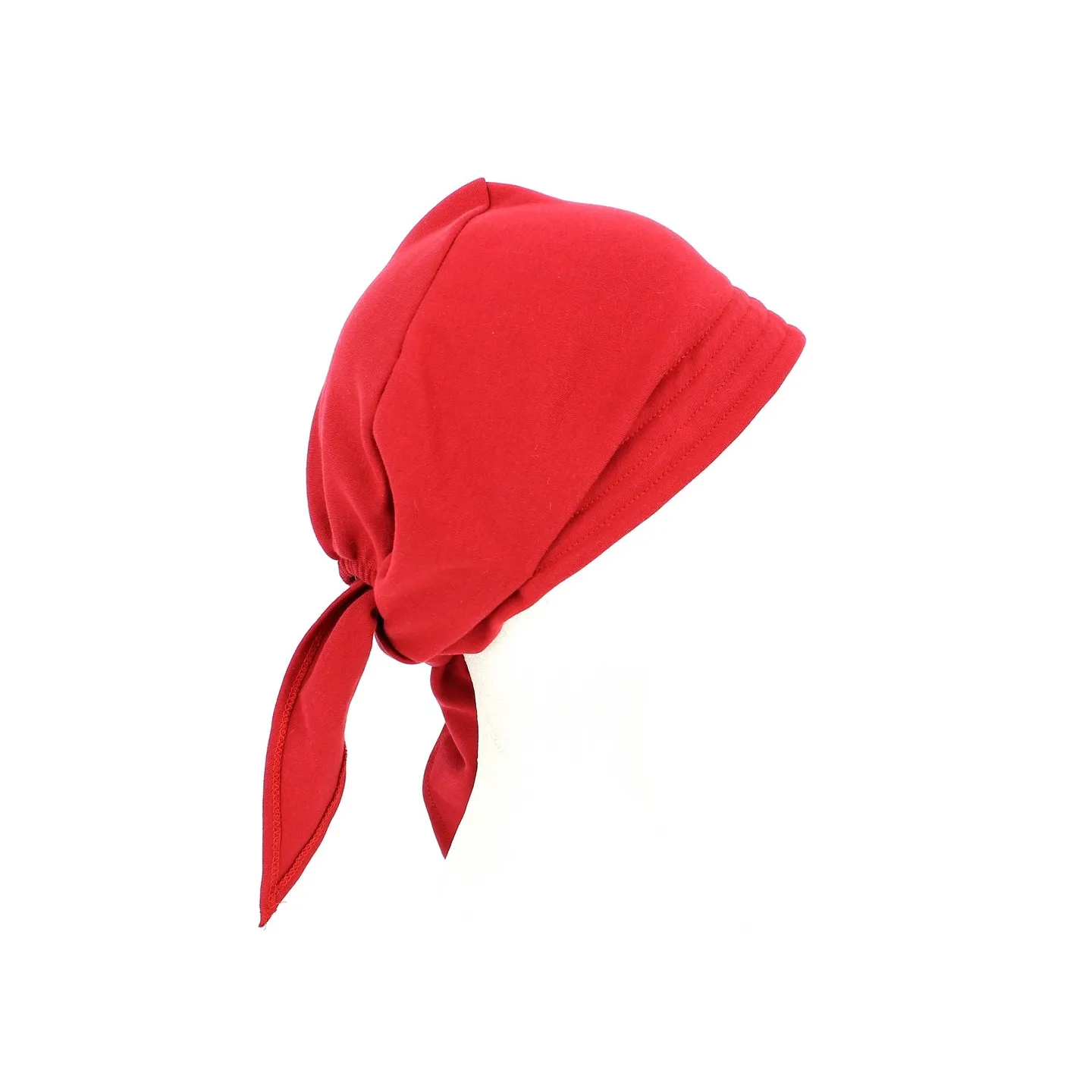 Red Cotton Chemotherapy Headscarf Turban - Traclet Reference: 2145 | Traclet Hat Shop