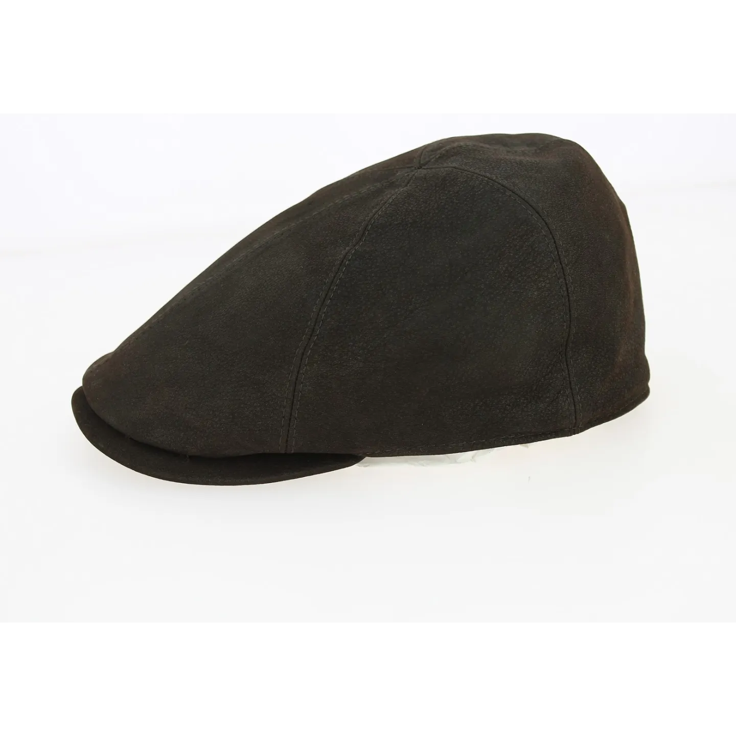 Casquette Bec de Canard Cuir  Marron - City Sport  Reference : 6929 | Chapellerie Traclet