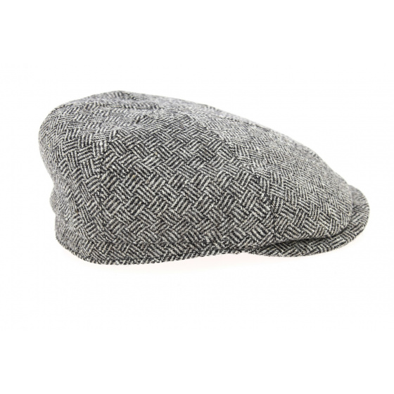 Grey Wool Chevron Rounded Cap - City Sport